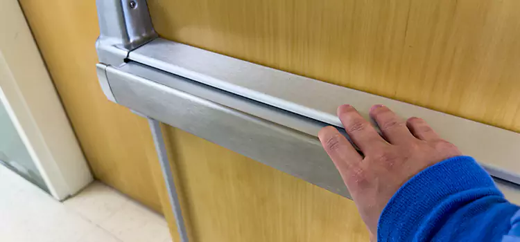 Installing a Push Bar on a Door McDonough